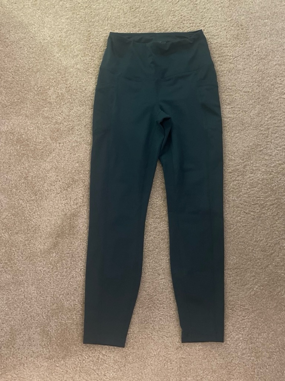 Teal leggings with pockets
